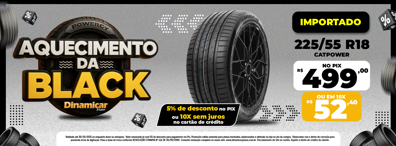 Aquece Black 225/55 R18 Importado