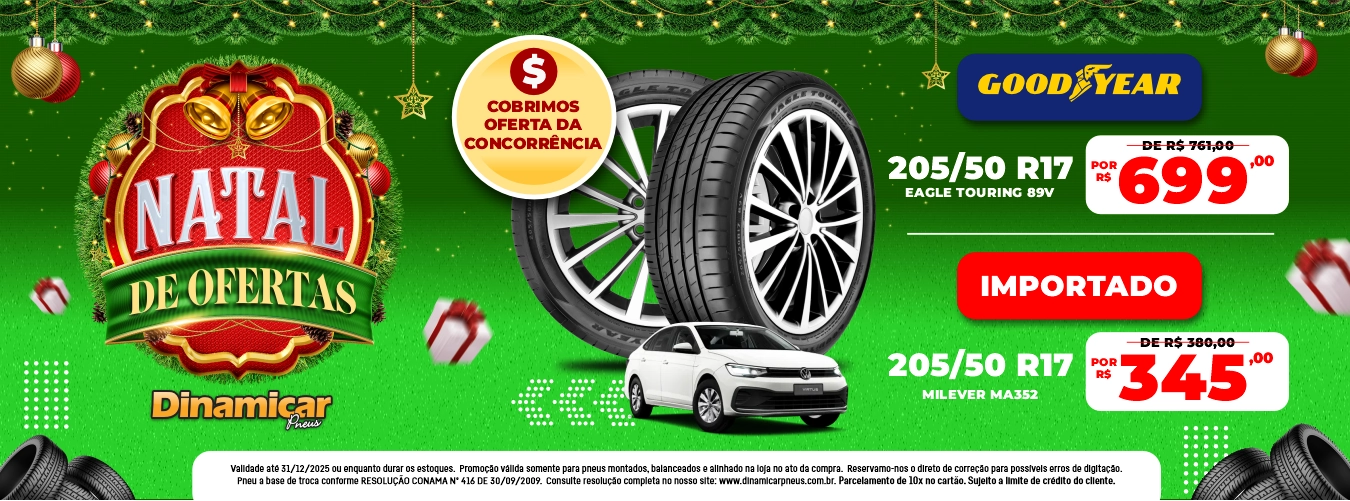 Promoção Goodyear 205/50 R17