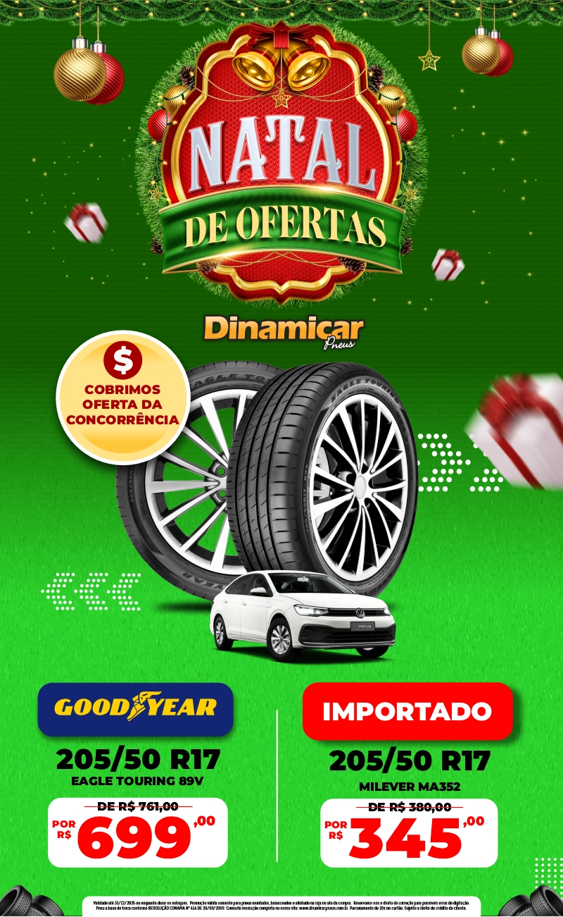 Promoção Goodyear 205/50 R17