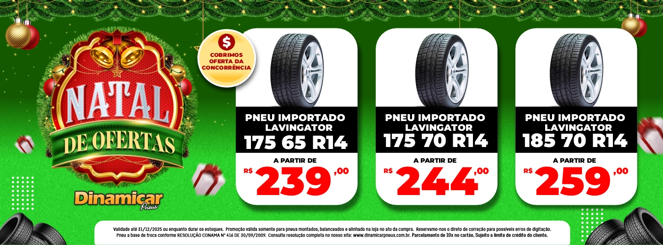 Promoção de Natal - Pneus Importados