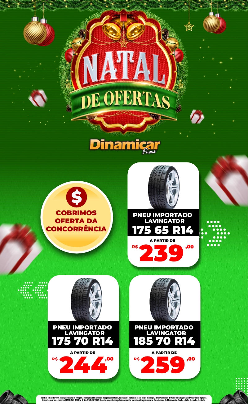 Promoção de Natal - Pneus Importados